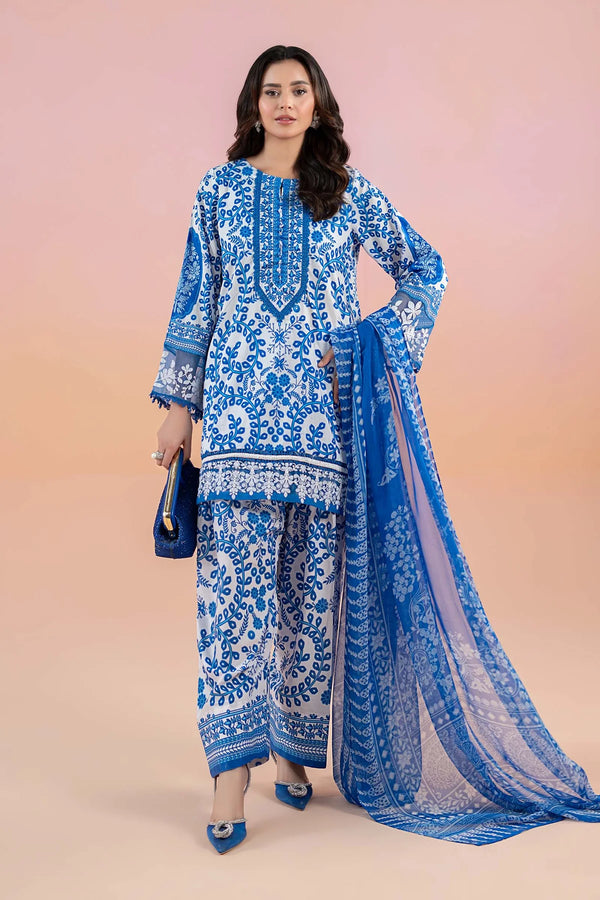 Maria B MPT-4-B Three Piece Printed Lawn Suit