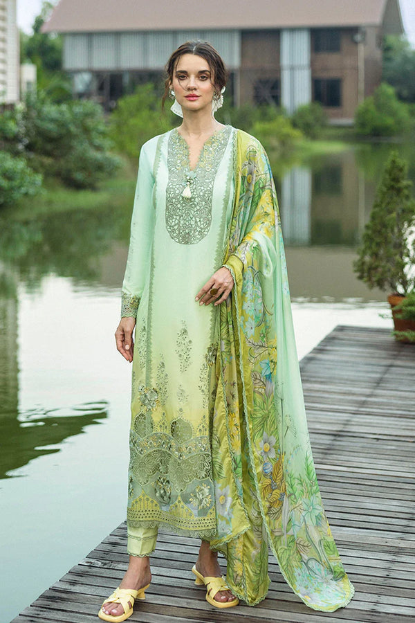 Mushq - Unione - Three Piece Chikan Embroidered Lawn