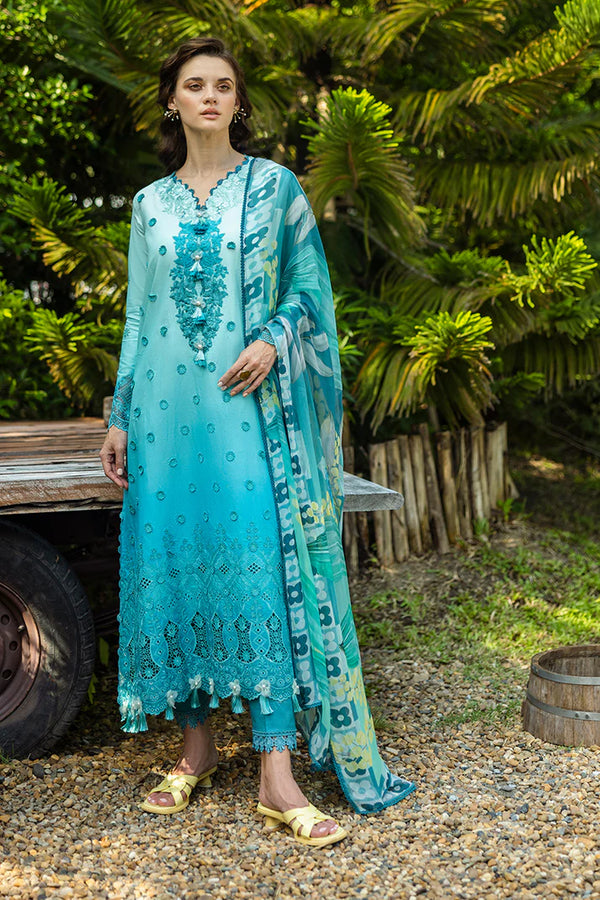 Mushq - Amore - Three Piece Chikan Embroidered Lawn