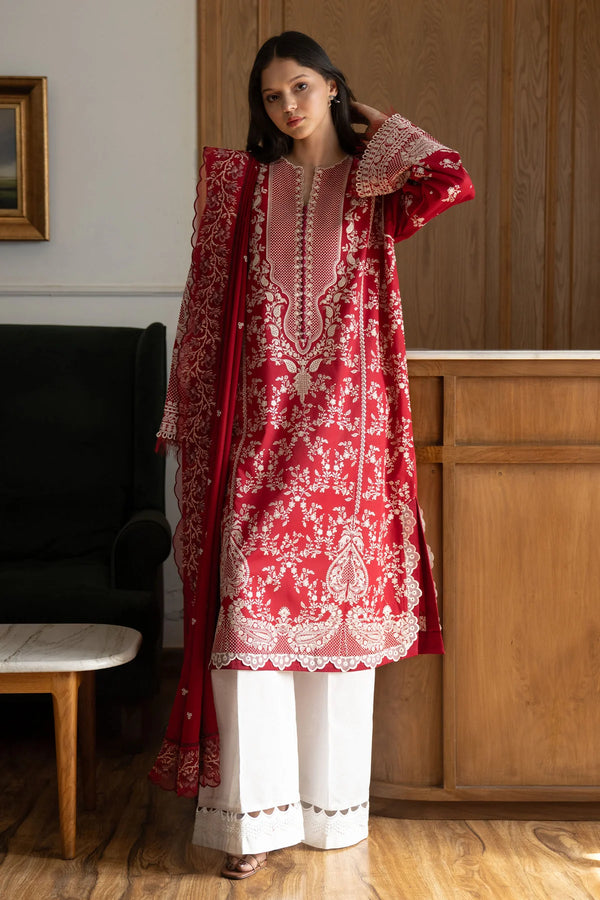 Zara Shahjahan - D8-A Mei Three Piece Embroided Lawn