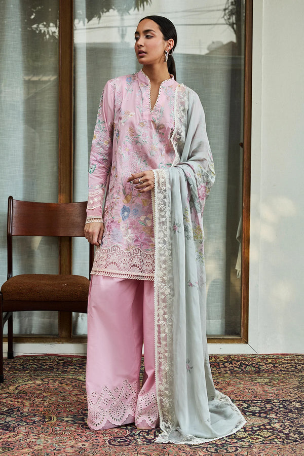 Zara Shahjahan - D2-A Nozomi Three Piece Embroided Lawn