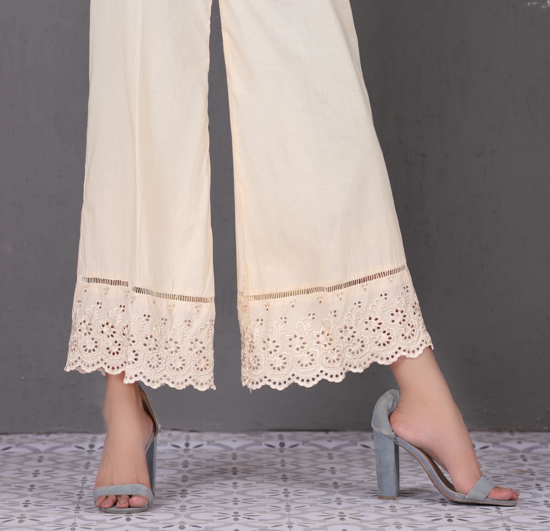 Indian Pakistani Pants/ Minimalist Cigarette Trousers/Cotton slim fit  trouser/Indian pants for women/pencil style trousers, Lace, pearls –  cottonandessentials